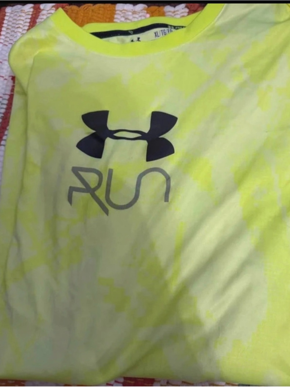 Under Armour Neon Yellow Run Long-Sleeve Tee